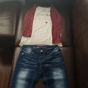 Long sleeve and jeans